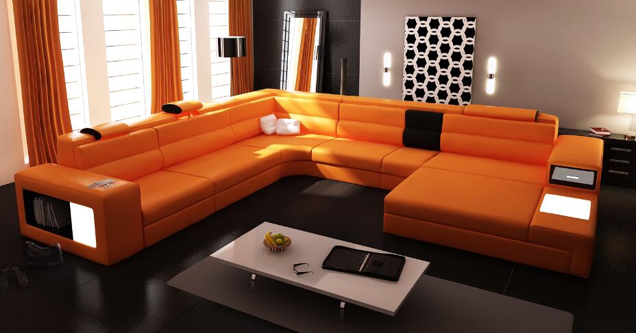 Image of Trendy 'Rivonia' 6 seater corner sofa