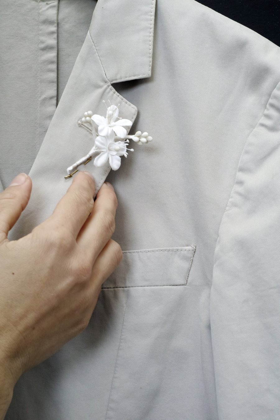 Image of Fleurs d’oranger boutonnière