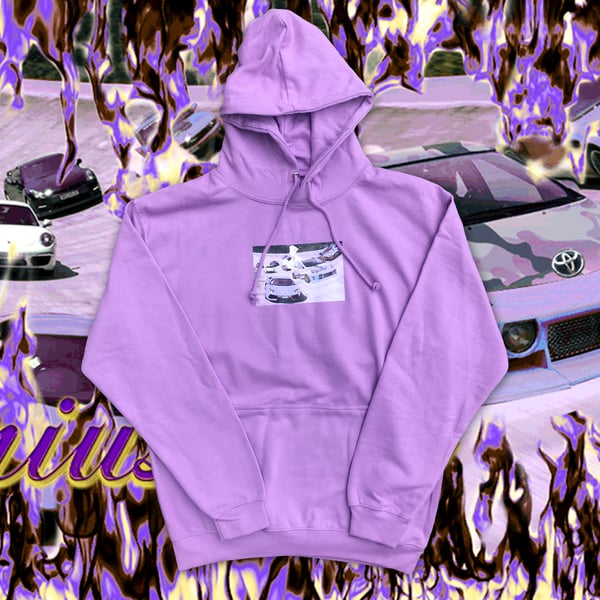 Image of PRIUSBOYS LAVENDER RACING HOODIE