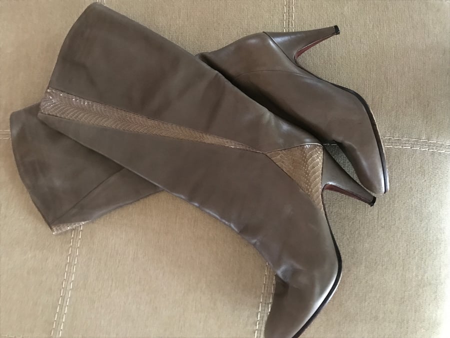 Image of Vintage Salmaso Exotic Leather Boots