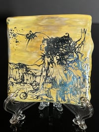 Image 3 of FishLady Mountain Glass Paper Tile Collaboration 