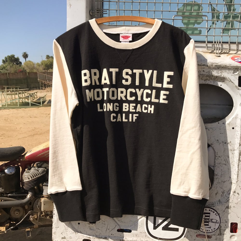 BRATSTYLE MOTO JERSEY SET IN SLEEVE Black×Cream | BRAT STYLE