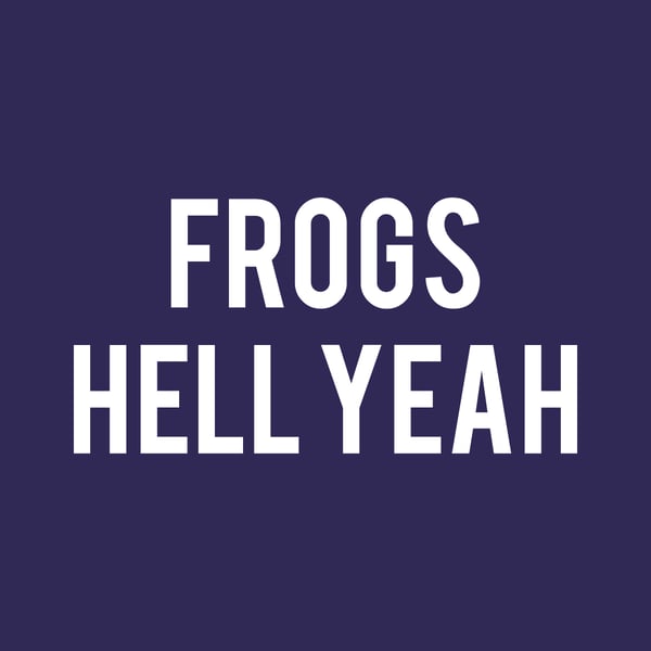 Image of FROGS HELL YEAH Sticker
