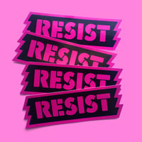 "RESIST" STICKER 5-PACK.