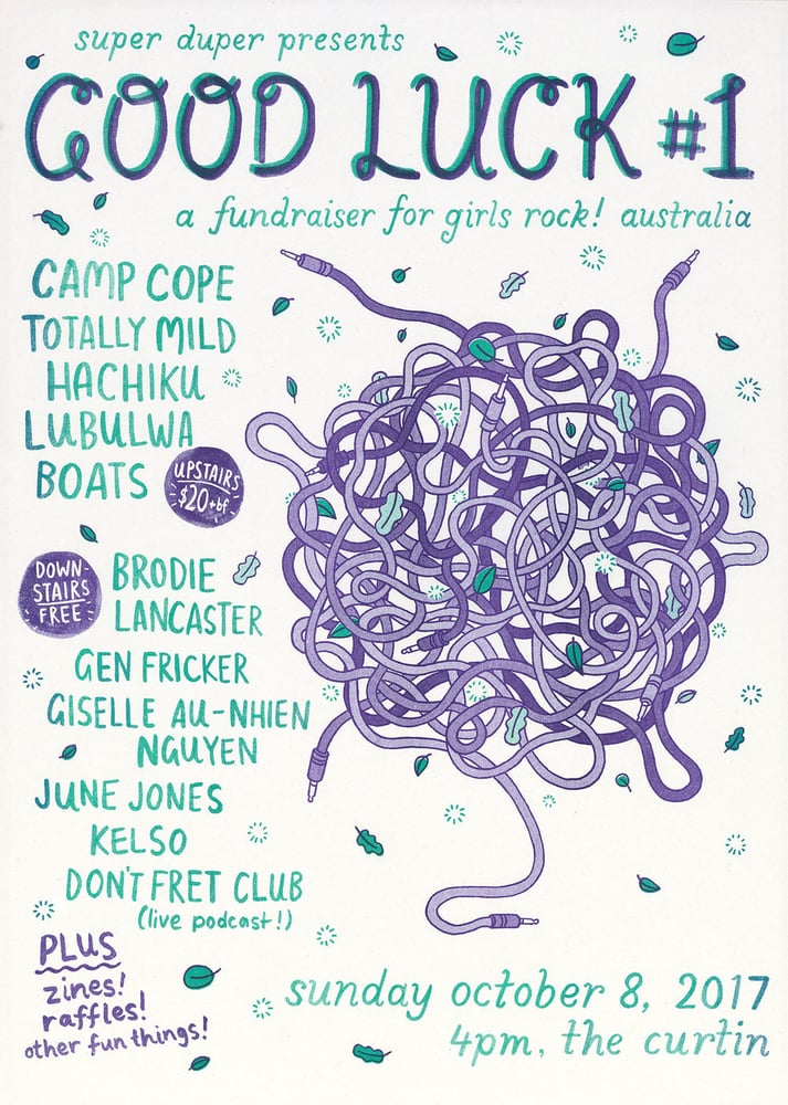 Image of Good Luck #1 Risograph Poster