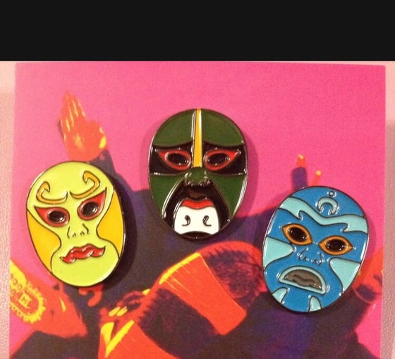 Image of Los 3 Ninjas Lapel Pin Set