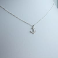 Image 4 of Anchors Aweigh - Tiny Sterling Silver Anchor