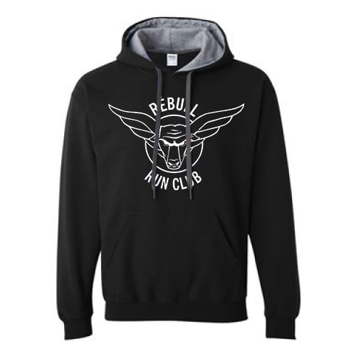 Image of Rèbull Running Black Classic Black Hoodie