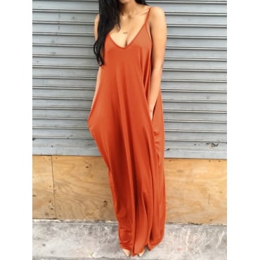 Image of "Orange You Glad" Floor Length Dress
