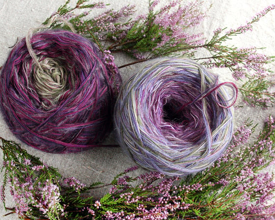 Image of Custom Yarn Winding 500 grams kid mohair, silk, cotton hand blended