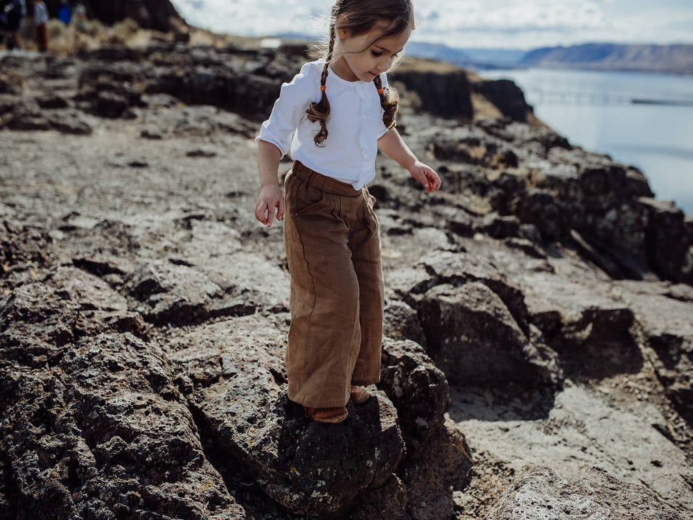 Image of The Sena Pants- 100% Linen- Camel