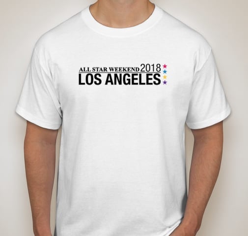 Image of NBA All-Star Weekend 2018 Los Angeles White T-Shirt