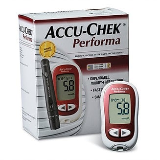 Image of Accu Chek Performa Blood Glucose Meter and Lancing Device Fast 5 Second Test Online