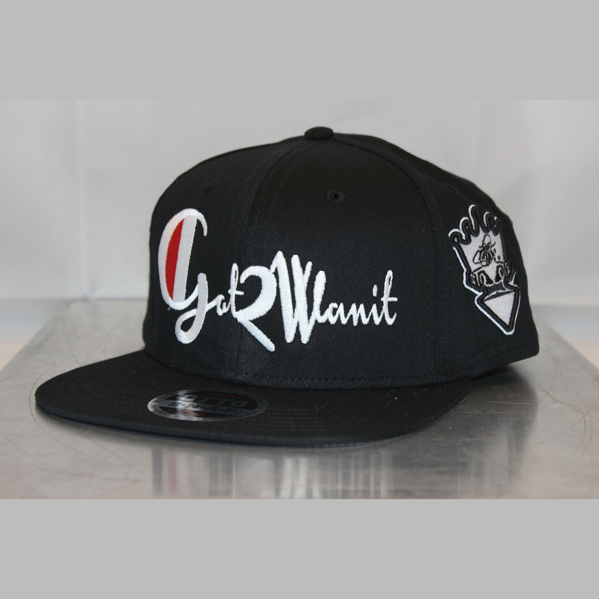 Image of Got2Wanit Mscript White on Black Sanpback