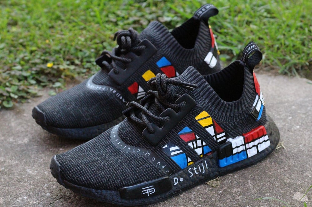 Image of ADIDAS NMD TRIPLE BLACK X MONDRIAN