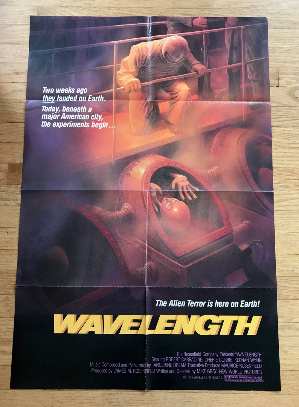 1983 WAVELENGTH Original U.S. One Sheet Movie Poster