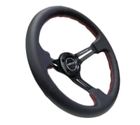 Image 1 of NRG  Black Leather Wheel 350MM