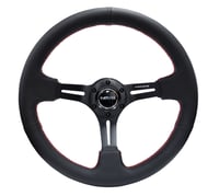 Image 2 of NRG  Black Leather Wheel 350MM