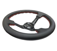 Image 3 of NRG  Black Leather Wheel 350MM