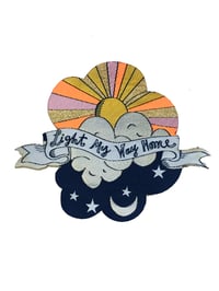 Image 1 of Light My Way Home Iron-on Patch