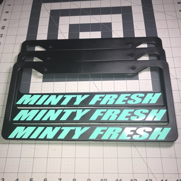 Image of MINTY FRESH PLATE FRAME