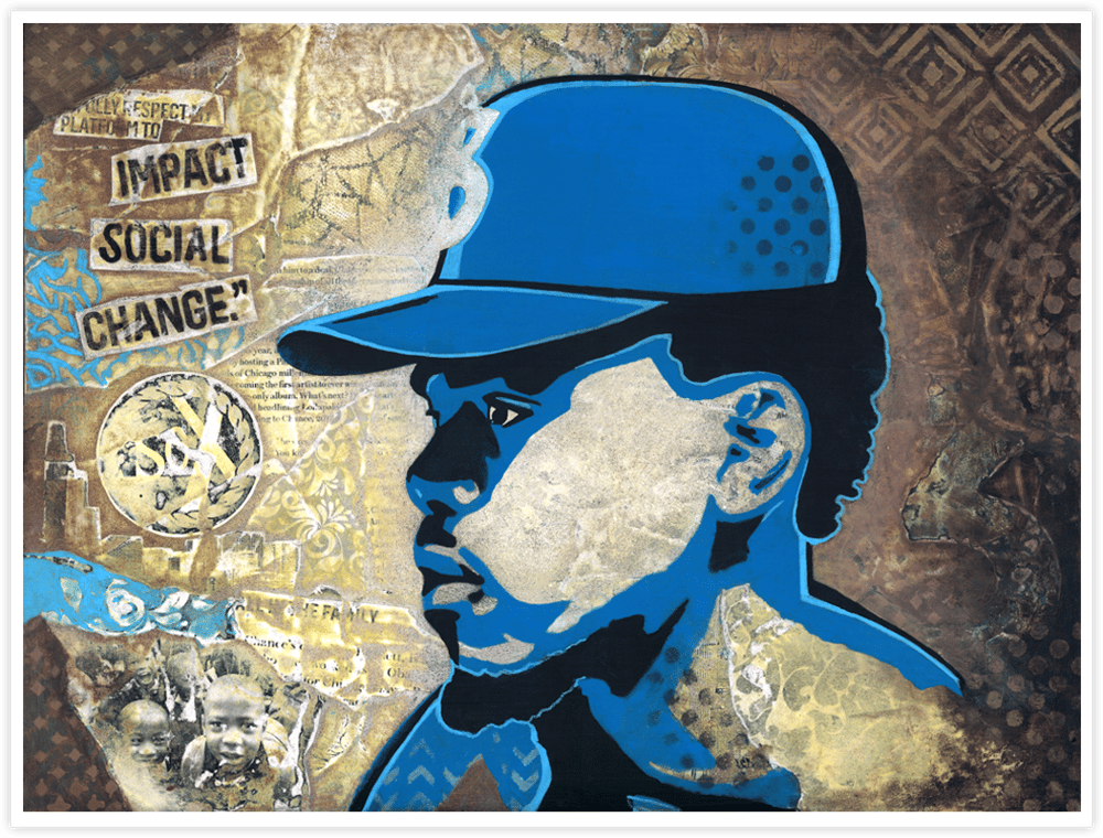 Image of Chance the Rapper -  Social Change - Print
