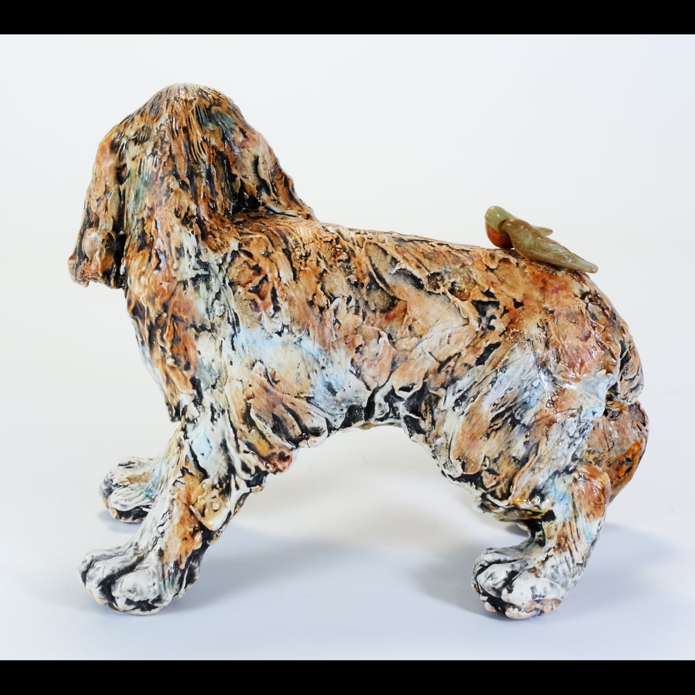 Image of Ceramic Dog Sculpture - Lucky