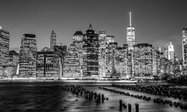 Image of NYC Skyline B+W