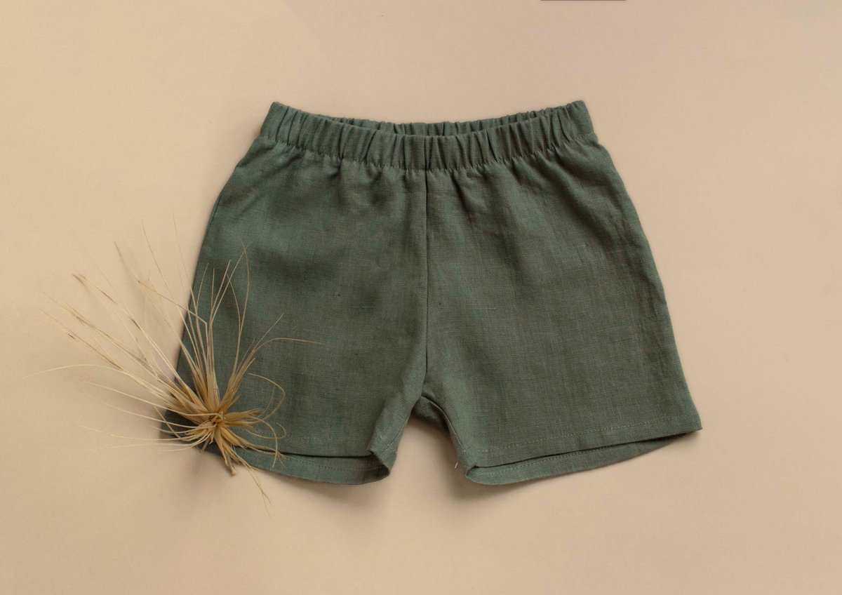 Image of Everyday linen shorts mustard