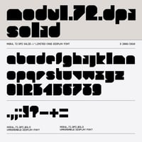 Image 3 of Modul 72 dpi Solid font