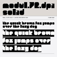Image 4 of Modul 72 dpi Solid font