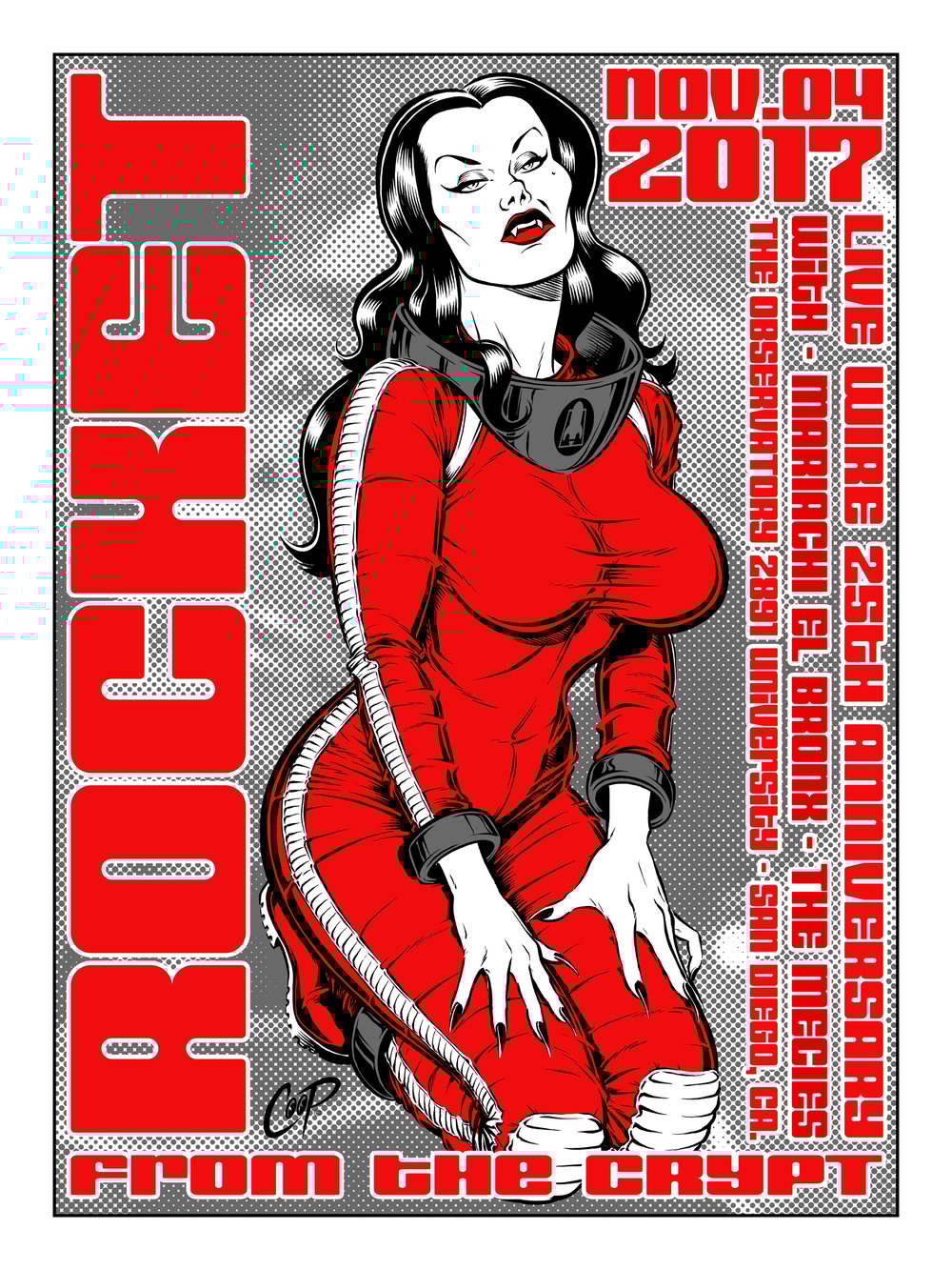 Image of ROCKET FROM THE CRYPT silkscreen print