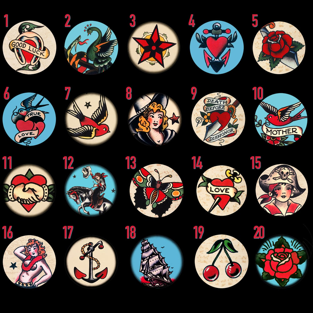 Image of Sailor Jerry Tattoo Plugs (sizes 2g-2")