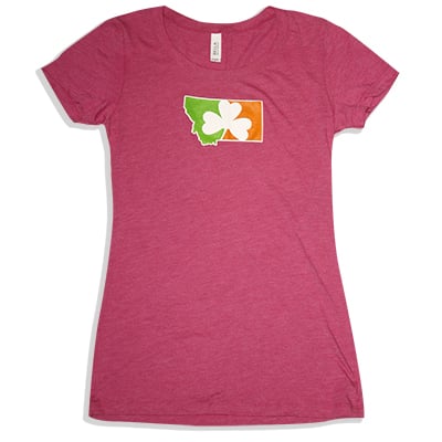 Image of Flag State - Ladies Tee - Berry