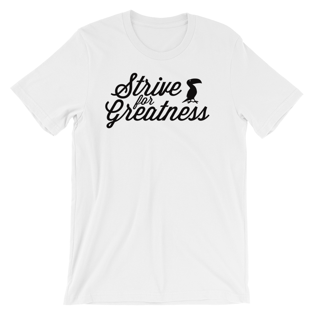 Grey Pastel "Strive for Greatness" Tee