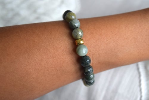 Image of The Green Jasper bracelet