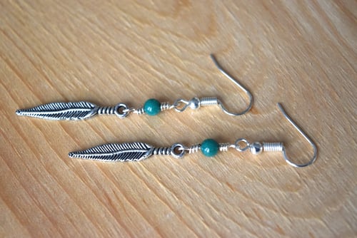 Image of The Silver Feather Earrings