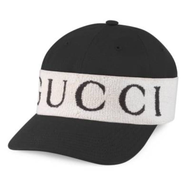 Image of GG Gabardine Baseball Hat With GG Headband
