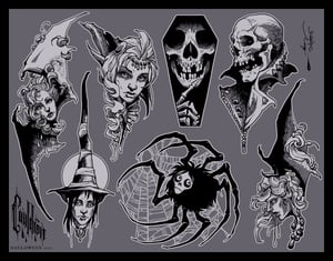 Image of ALL HALLOWS FLASH SHEET 2017