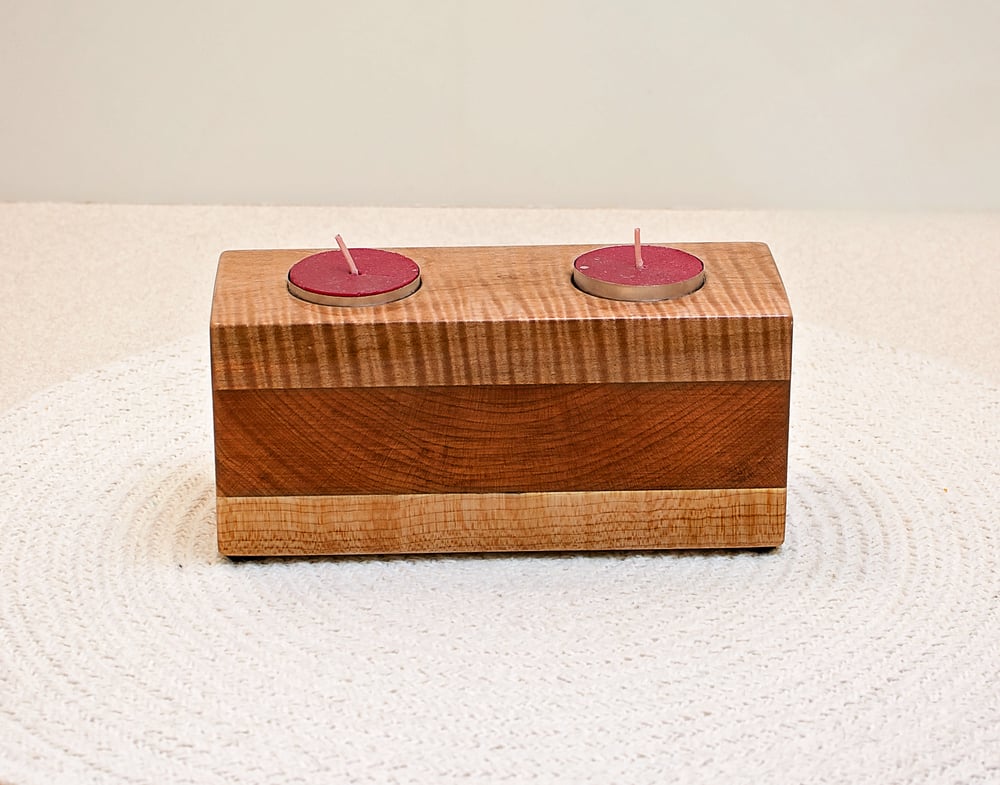 Wooden Candle Holder. Tea Light Candle Holder. Home Decor