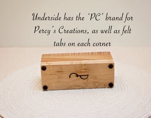 Image of Tea Light Wood Candle Holder made of Tiger Maple and Walnut, Candle Home Decor