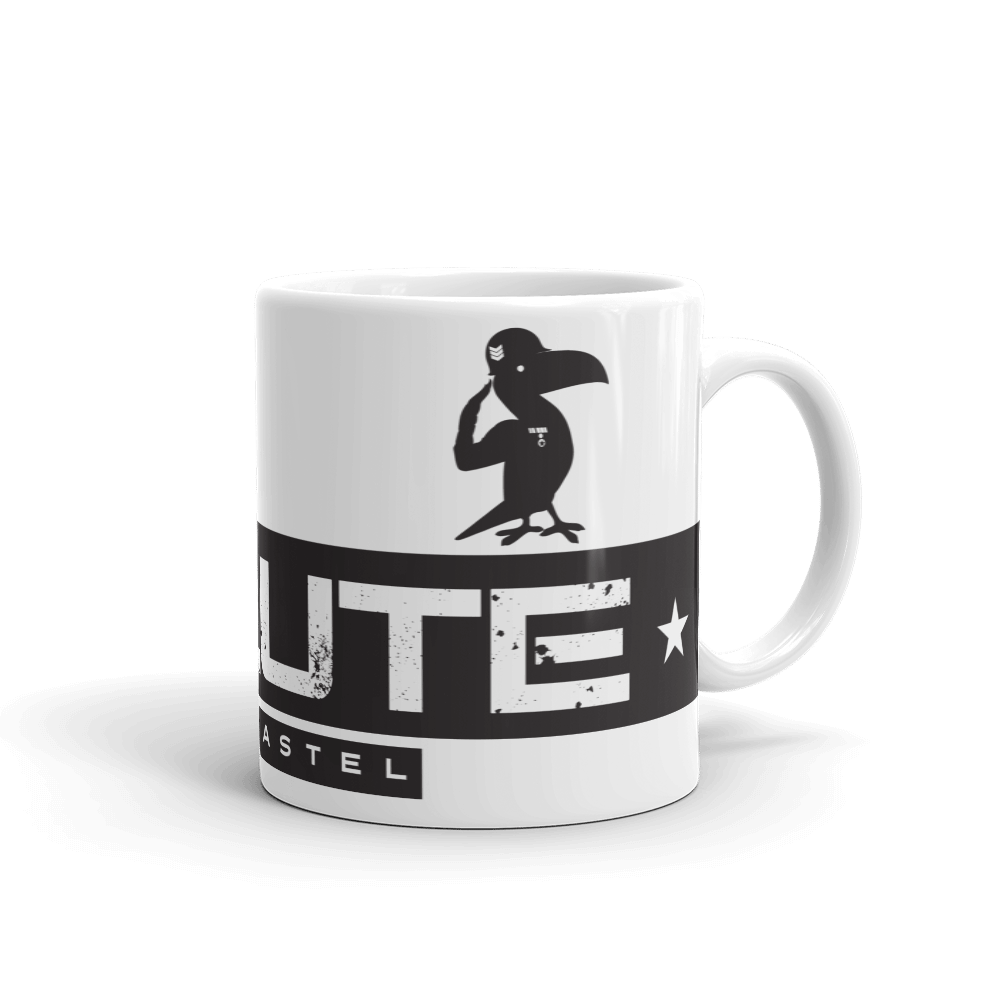 Grey Pastel "Salute" Coffee Mug