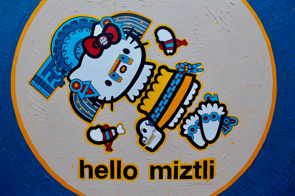 Image of hello miztli print, 8"x10" + 12"x18"