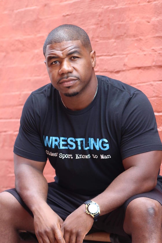 Image of Black Wrestling Tee