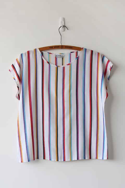 Image of SOLD Stripes Of Fancy Lightweight Blouse