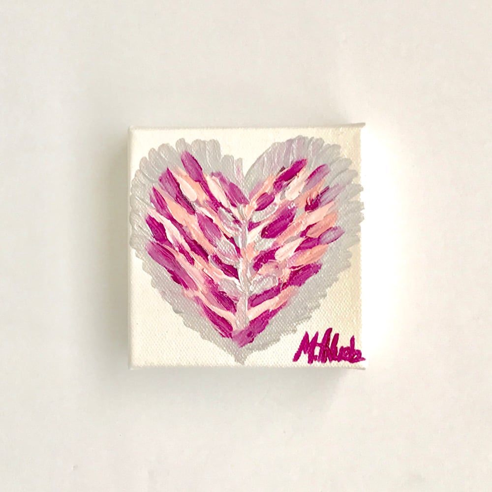 Image of Mini "Pinking of You" Prayer Heart