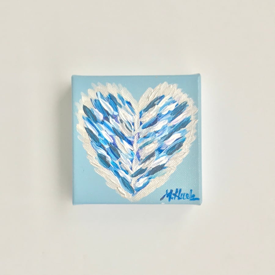 Image of Mini "Don't be Blue" Prayer Heart