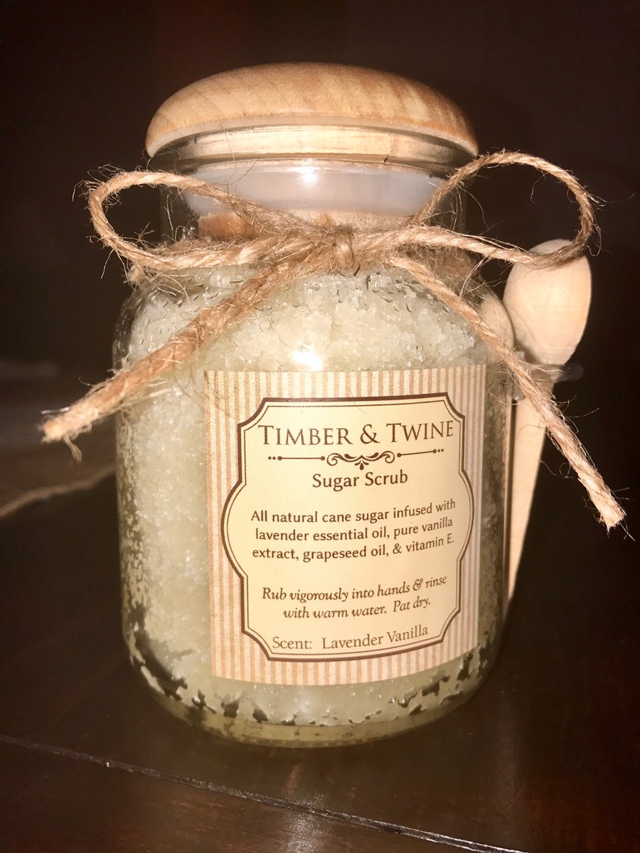 Lavender Vanilla Sugar Scrub | Timber & Twine Designs