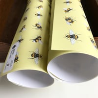 Image 3 of Yellow Bee gift wrap range  - 100% recycled