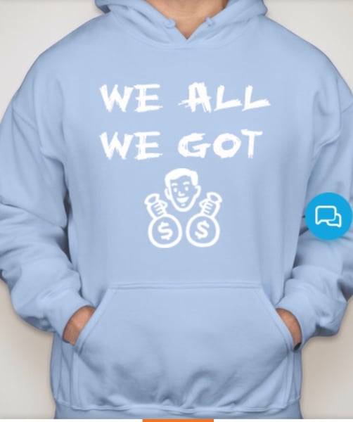 Image of W.A.W.G Hoodies (Light Blue)